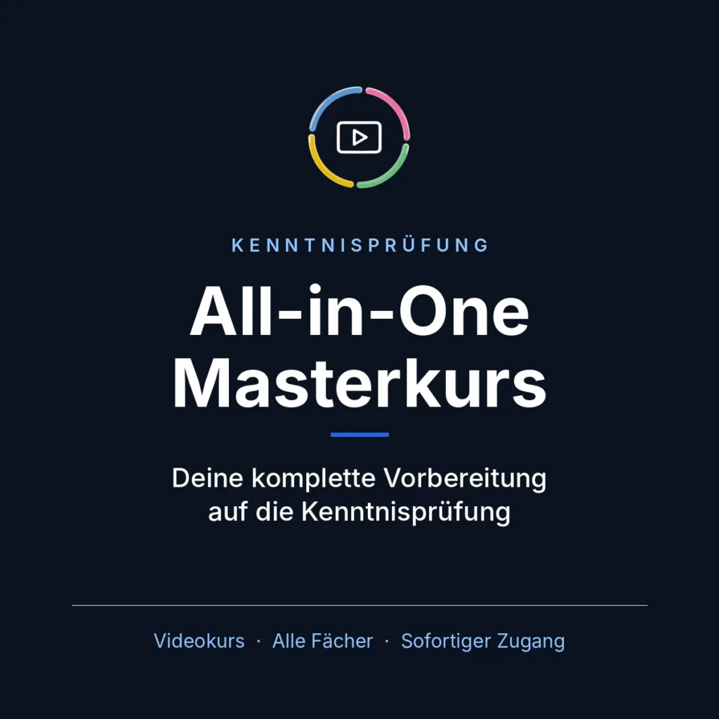 Kennti All-in-One Masterkurs – komplette Vorbereitung auf die Kenntnisprüfung