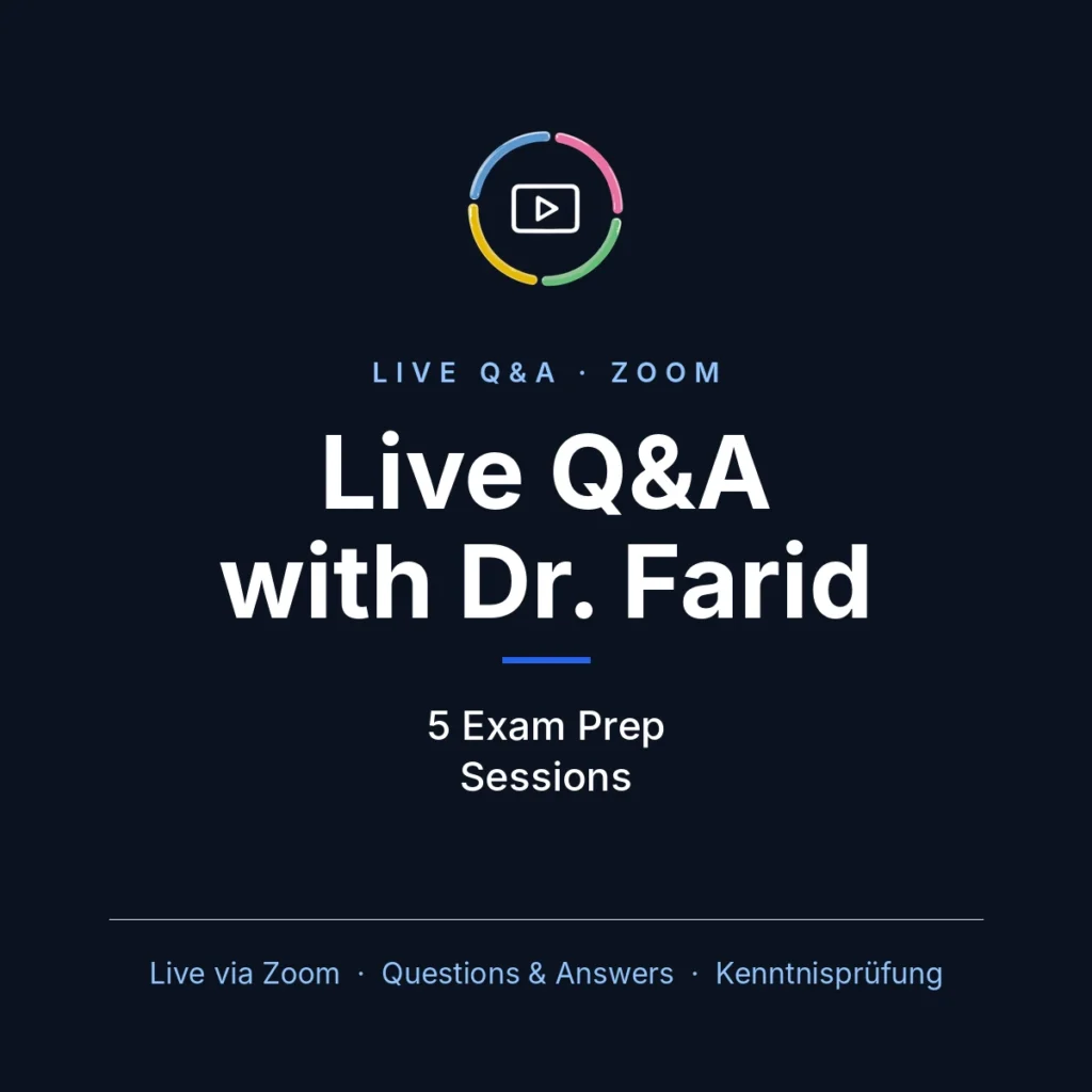Live Q&A with Dr. Farid – 5 Exam Prep Sessions